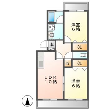 サニーフラワーの間取り