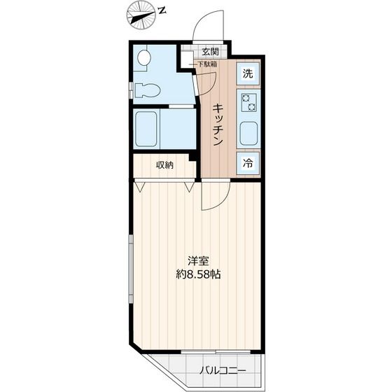 東久留米市新川町のマンションの間取り