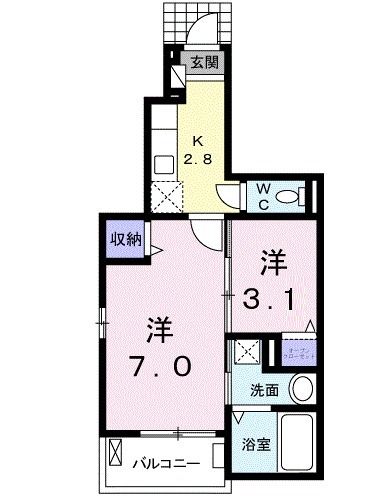 アイフレンド西原の間取り