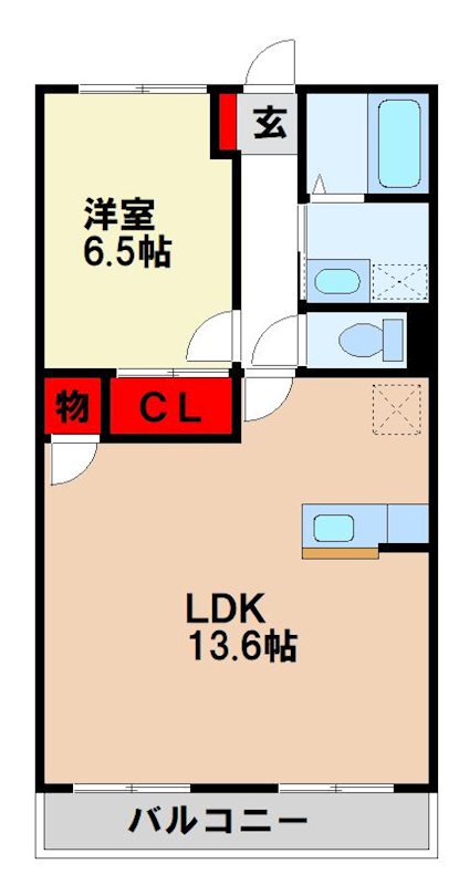 レジデンス武蔵南の間取り