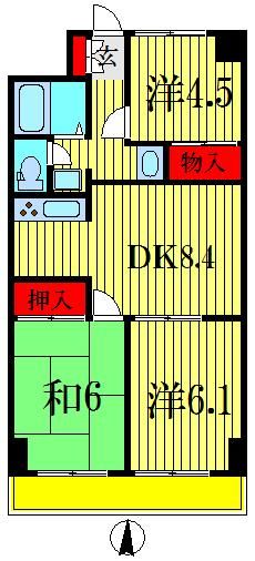 ハイブリッジソシアの間取り