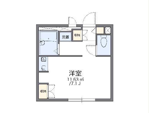 レオパレスオクムラの間取り