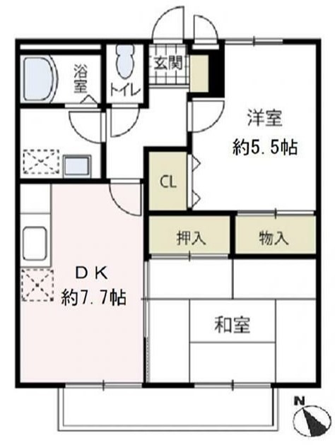 【メゾン・カルミアIIの間取り】