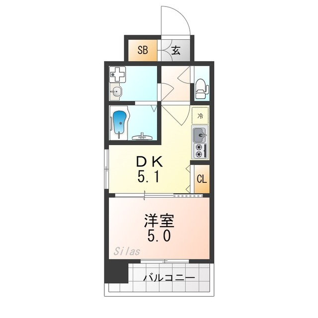 エステムコート京都西大路の間取り