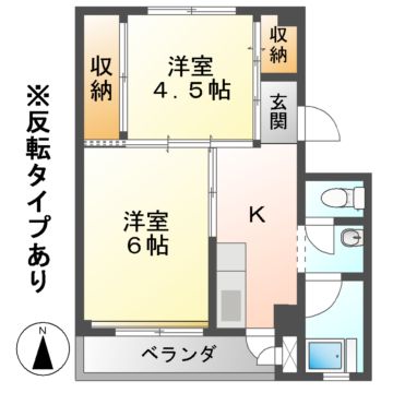 ビレッジハウス笠神の間取り