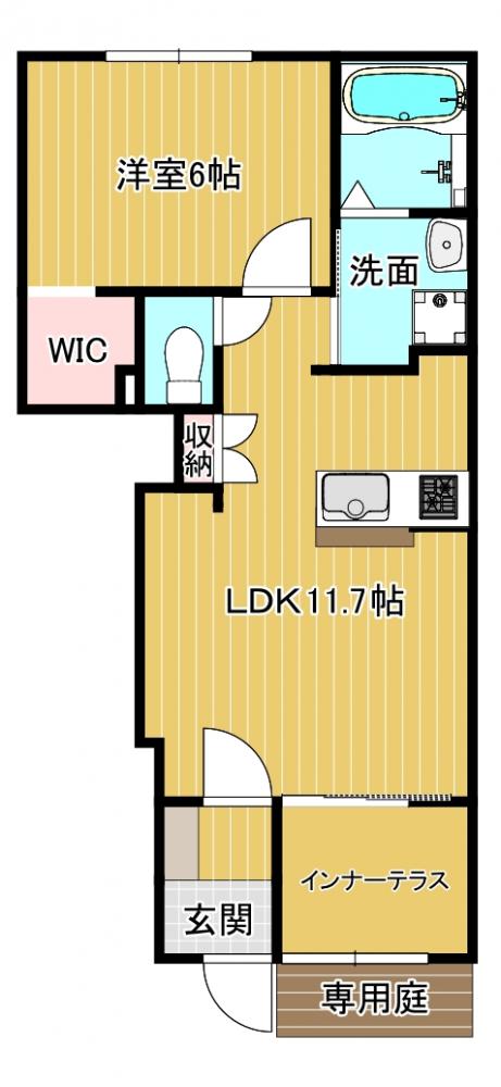 仮称　五井町新築アパートの間取り