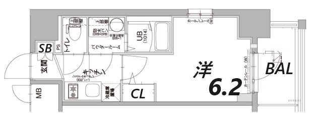 神戸市兵庫区西上橘通のマンションの間取り