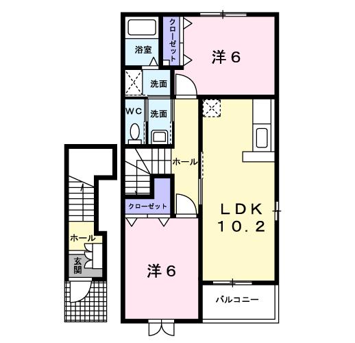 グリーンスクエアＡの間取り