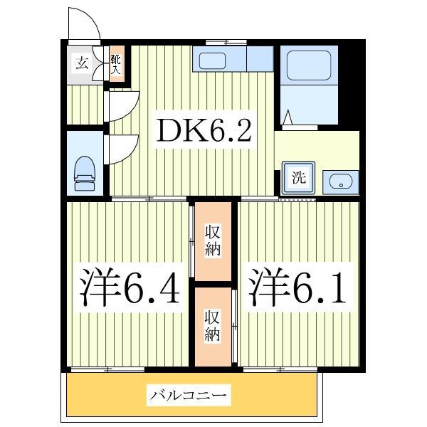 パークハイツ柏Ｂの間取り