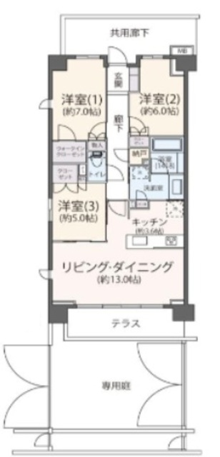 リーフィアレジデンス町田の間取り