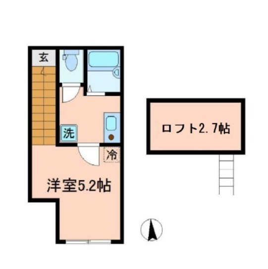 アビターレ北馬込の間取り