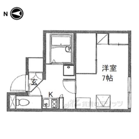 レオパレス南阪手２の間取り