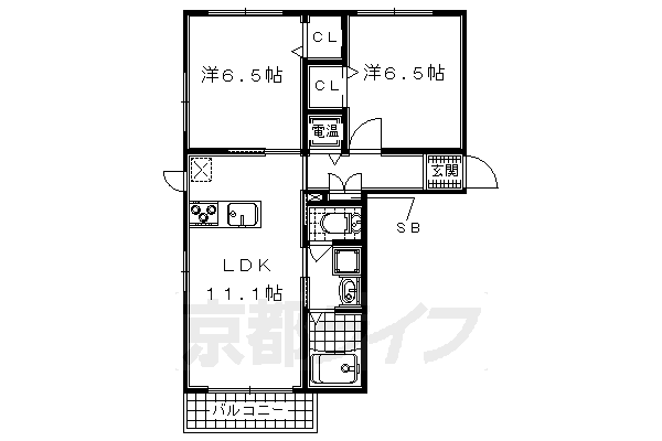 鱗茗苑の間取り