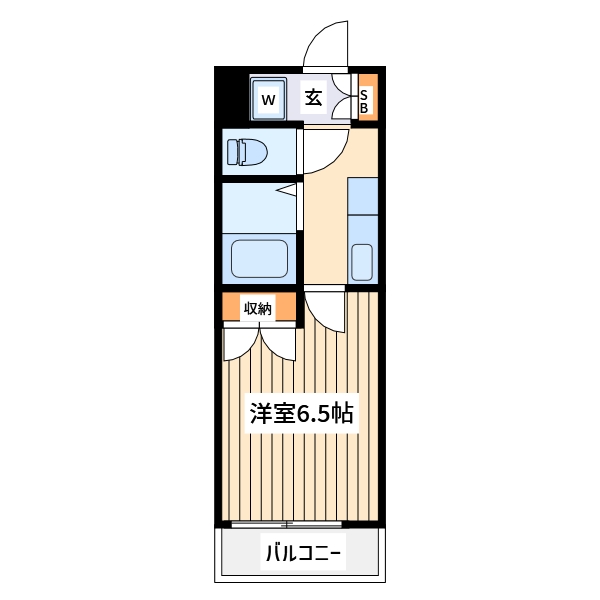 八王子市片倉町のマンションの間取り