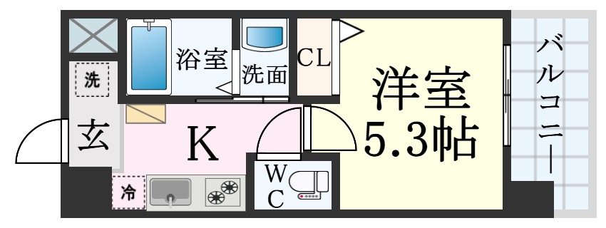 スプランディッド元町山手の間取り