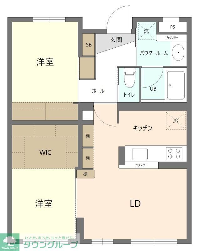 コンフォートグリーンの間取り