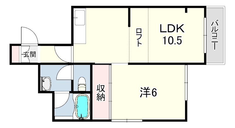 サンパレス21東園田2の間取り写真