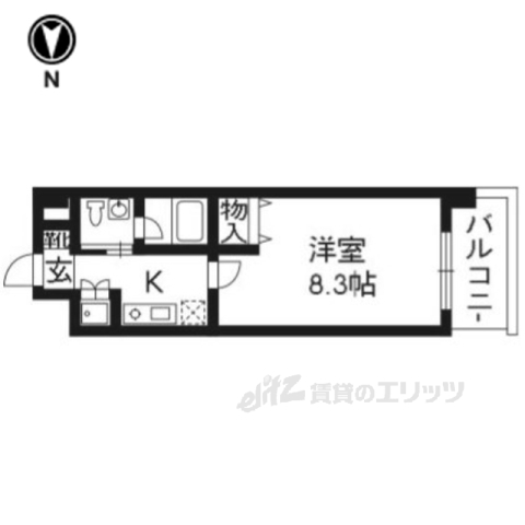ベラジオ烏丸三条の間取り