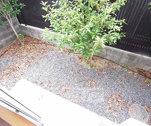 バルコニー　ちょっとした庭みたいな感じです。