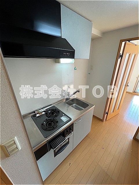 キッチン　ガス２口　グリル付き※クリーニング中※
