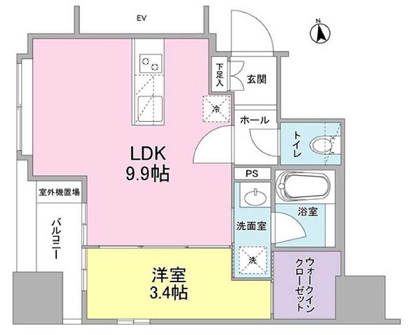 リバーレ東新宿の間取り写真