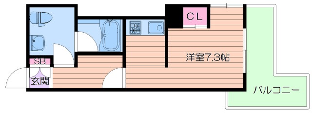 地下鉄谷町線 東梅田駅 徒歩7分 10階建 築13年の間取り写真
