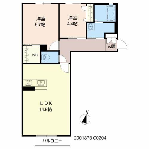 ラフィーネメゾン本町公園 C棟の間取り写真