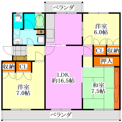 Fujisakiハイムの間取り写真