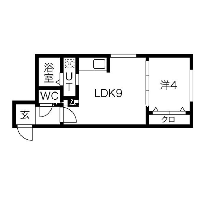 ラフィーネ環状通東の間取り写真