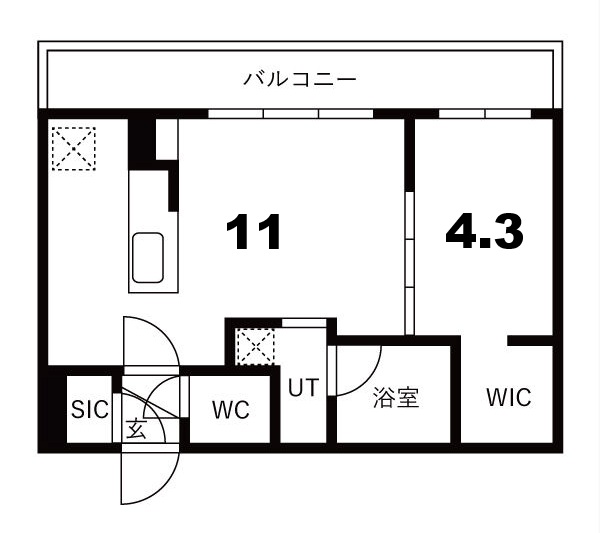 ＪＲ千歳線 千歳駅 徒歩17分 4階建 新築の間取り写真