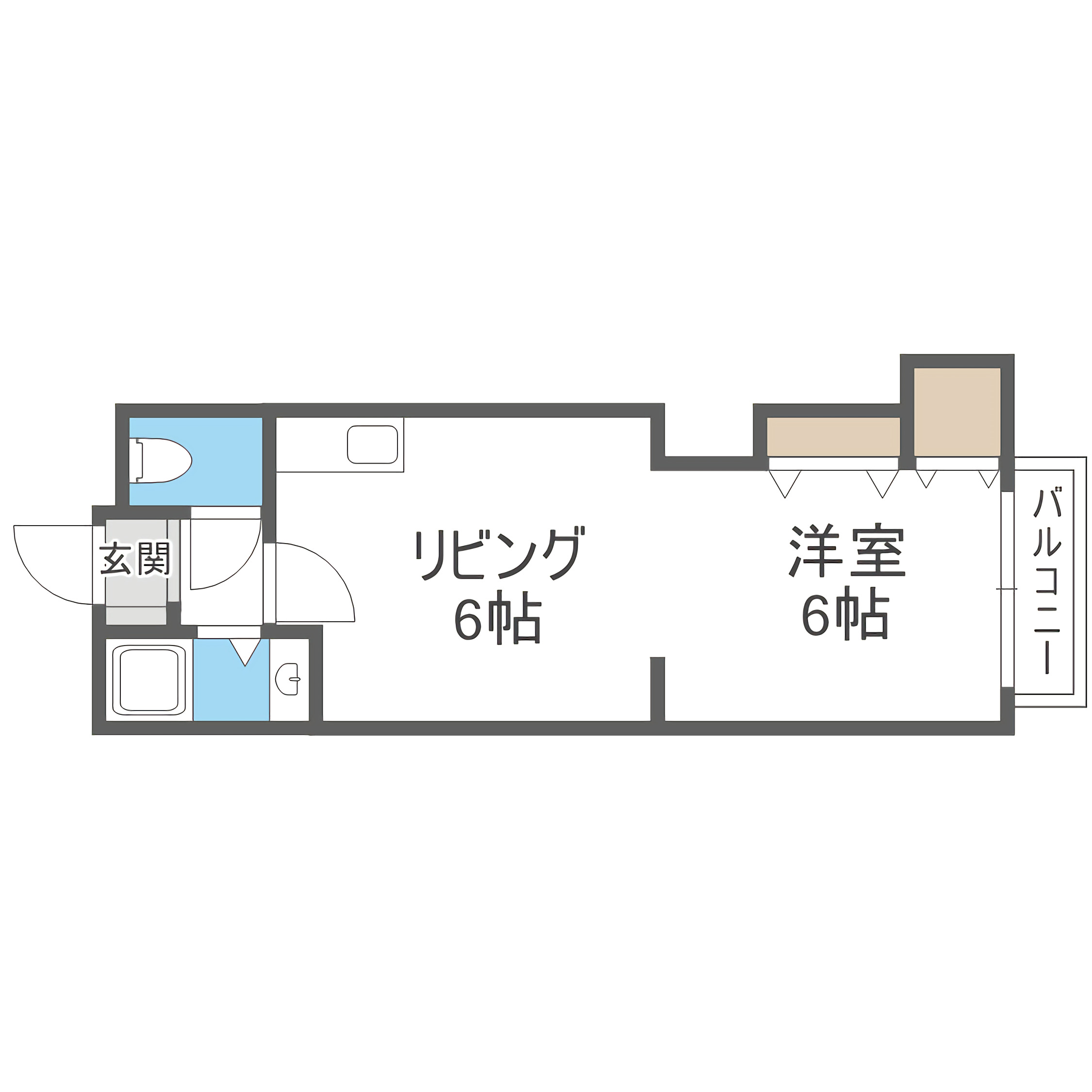 ルワズイール中の島の間取り写真