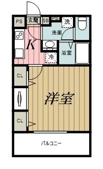 ＪＲ京葉線 蘇我駅 徒歩15分 3階建 築4年の間取り写真