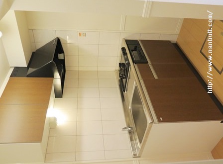 キッチン　2口ガスコンロ付きシステムキッチン