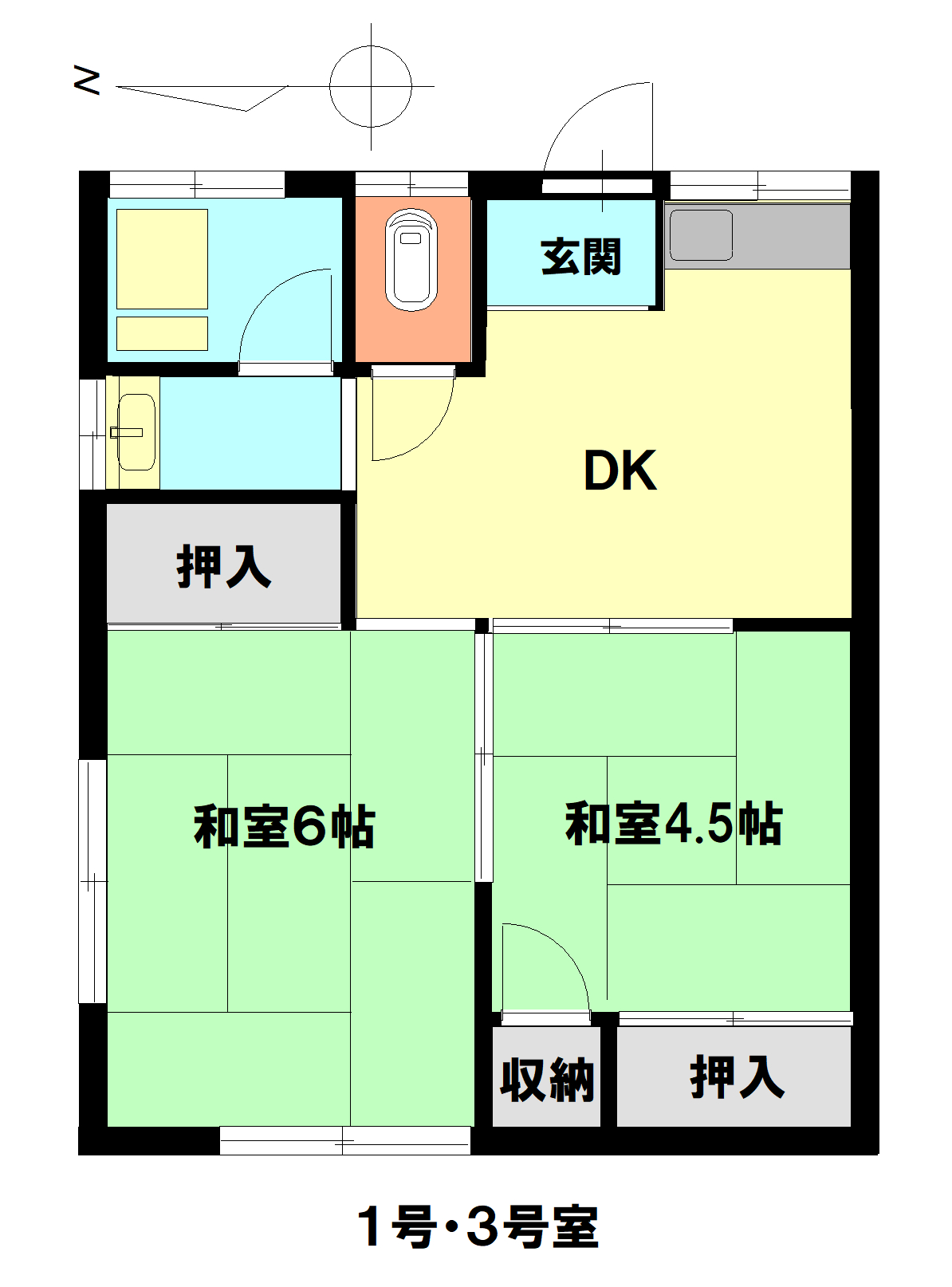 清幸荘の間取り