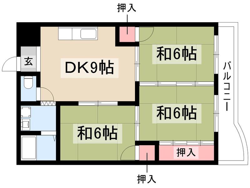 第5中村ハイツの間取り