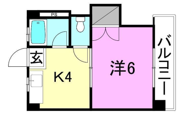 松山市南江戸のマンションの間取り