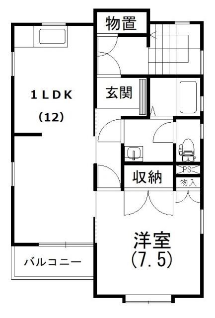 メゾン中郡の間取り