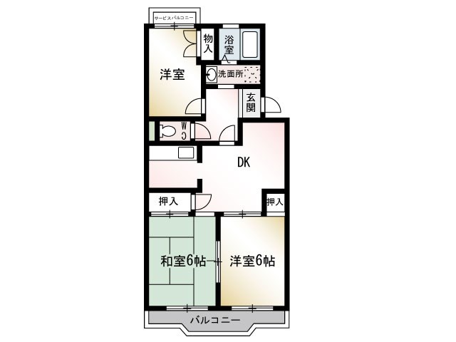 セントラルハイツ三和Iの間取り