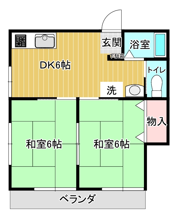 坂下ハイツの間取り