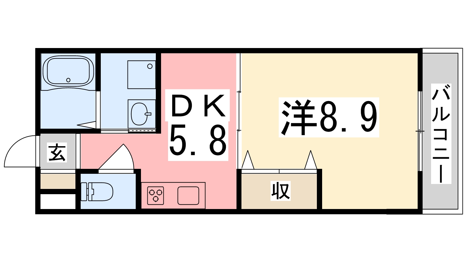 ドルチェヴィータの間取り