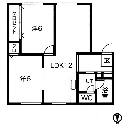 ハイツ幸町24号の間取り