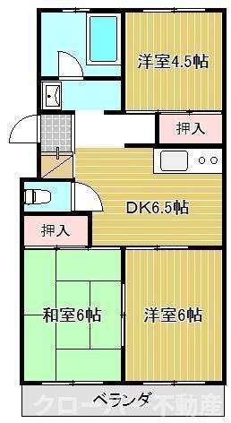 【丸亀市飯野町東二のマンションの間取り】