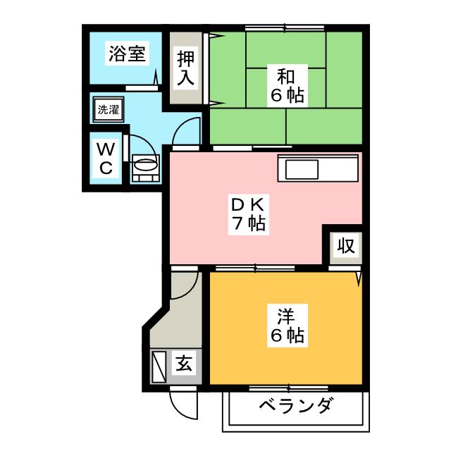 【パークヒルズ　Ａ棟の間取り】