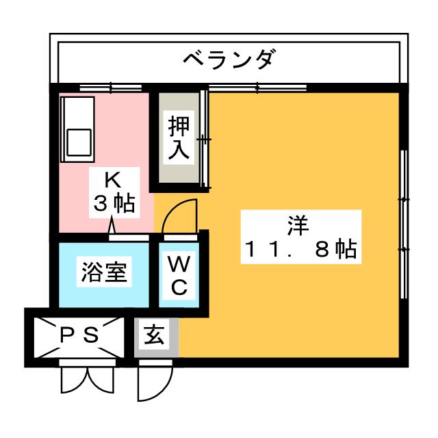 クインシティＨＩＳＨＩＮＯの間取り