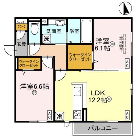 ｃａｓａ二色浜の間取り