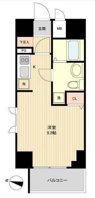 さいたま市浦和区仲町のマンションの間取り