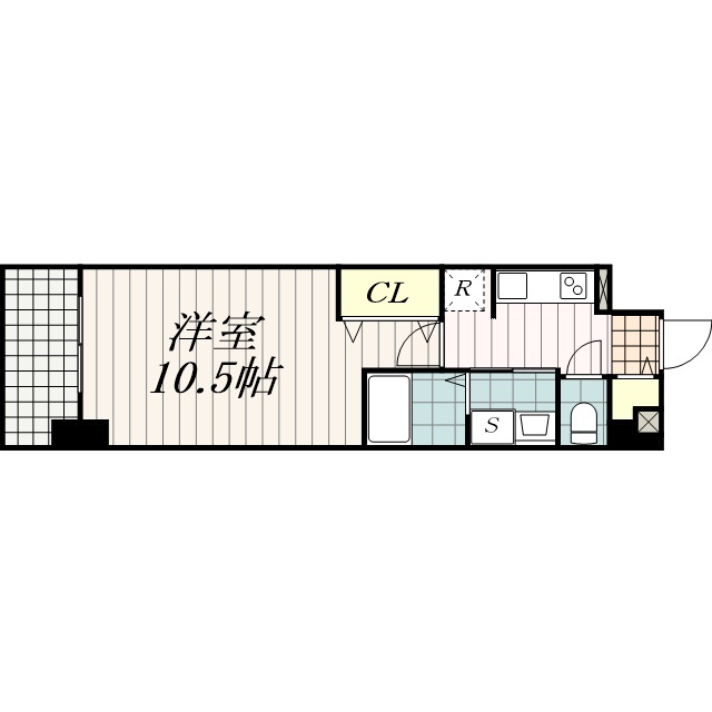 千葉市中央区問屋町のマンションの間取り