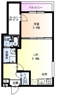 【堺市堺区今池町のアパートの間取り】