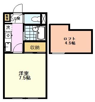 ヴェルテ奥西IIの間取り