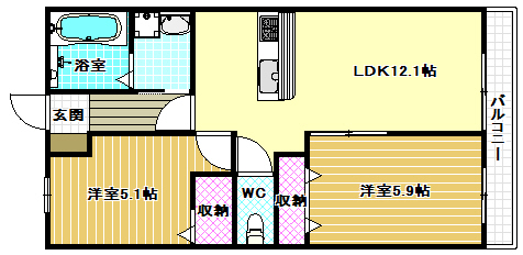 メゾン坂門ヶ原の間取り